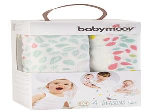 Babymoov 4 seasons set van 3 katoenmousseline